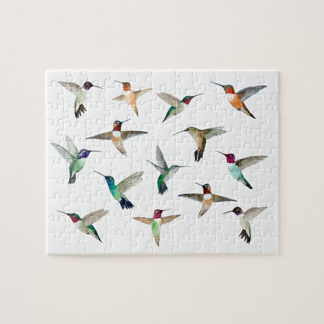 Hummingbirds of North America  Jigsaw Puzzle (Horizontal)