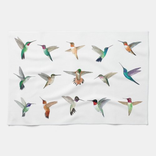 Hummingbirds of North America  Kitchen Towel