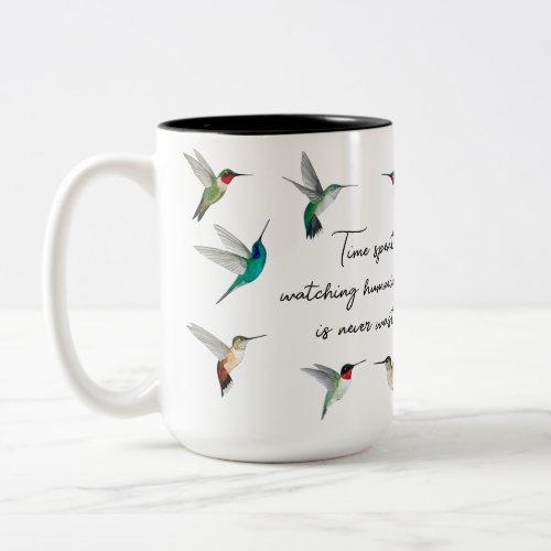 Hummingbirds of North America Two_Tone Coffee Mug