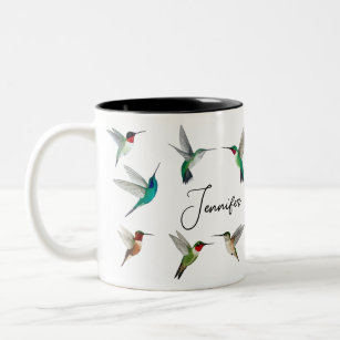 Hummingbirds of North America Two-Tone Coffee Mug