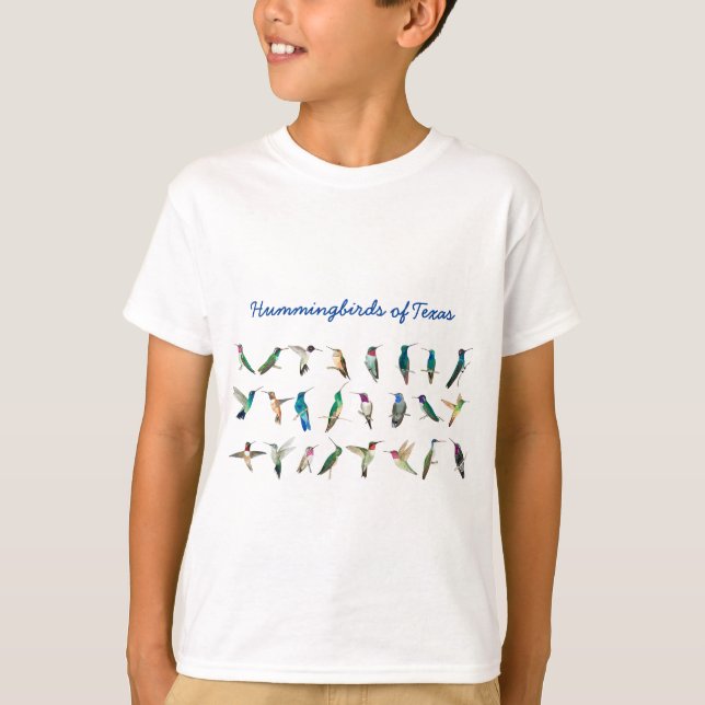 Hummingbirds of Texas T-Shirt (Front)