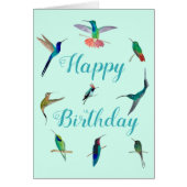 Hummingbirds of Tropical America Birthday Card (Front)
