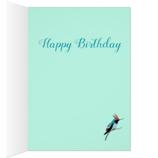 Hummingbirds of Tropical America Birthday Card (Inside (Right))