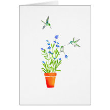 Hummingbirds on Lavender