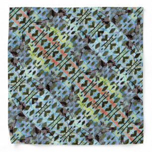 Hummingbirds Pattern Bandana