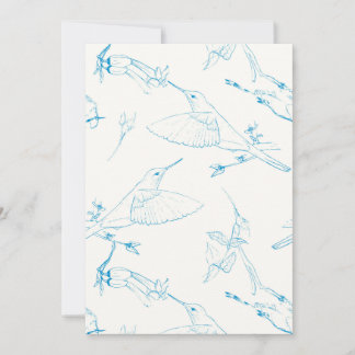 Hummingbirds Pattern Save The Date