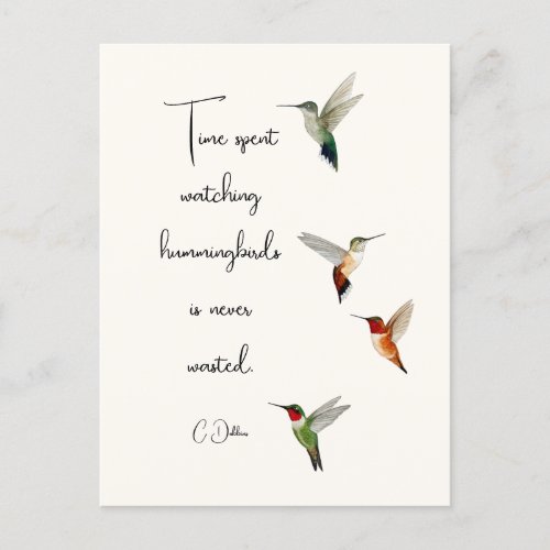 Hummingbirds Postcard