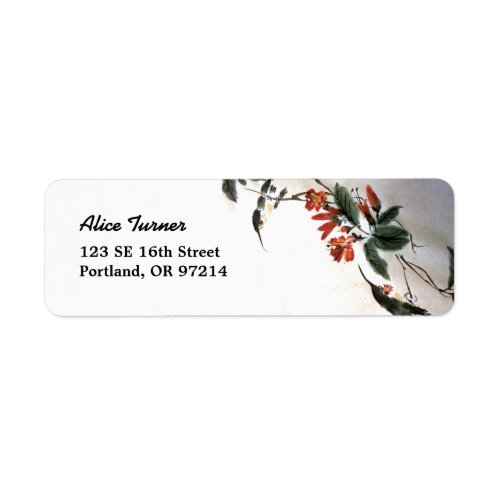 HummingBirds Return Address Label