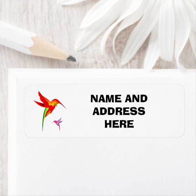 HUMMINGBIRDS RETURN ADDRESS LABELS (Insitu)