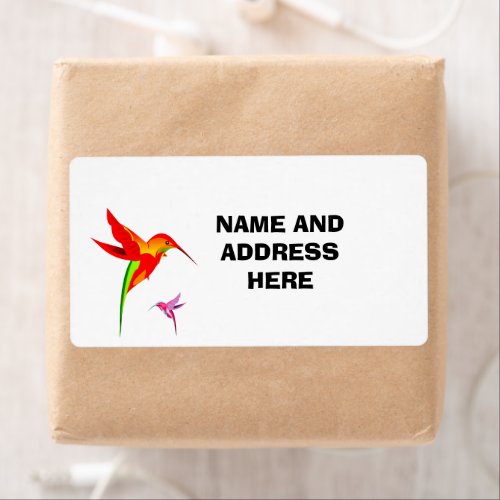  HUMMINGBIRDS  SHIPPING ADDRESS LABELS