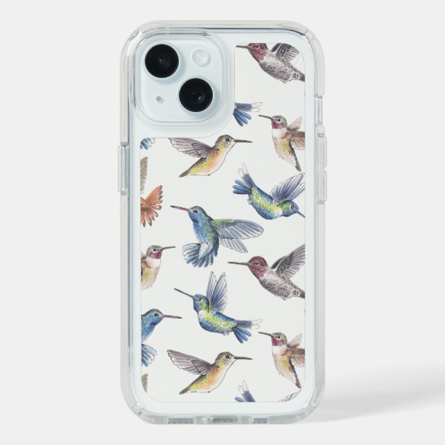 Hummingbirds Speck iPhone Case (Front (Blue))