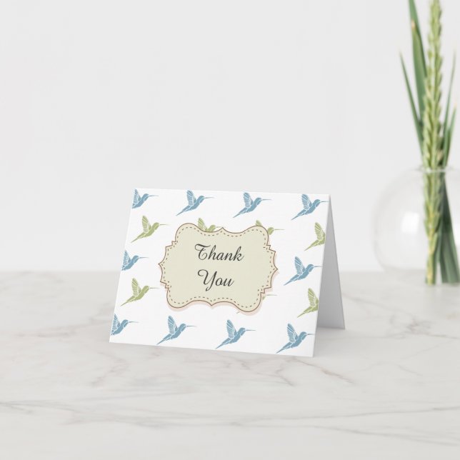 Hummingbirds Thank you Card (Front)