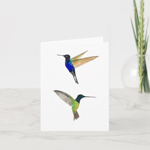 Hummingbirds  thank you card