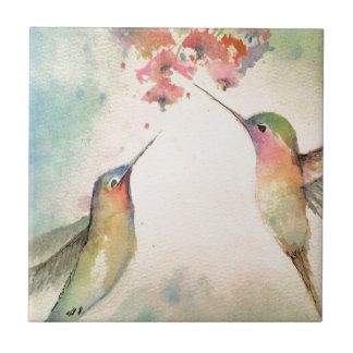hummingbirds tile