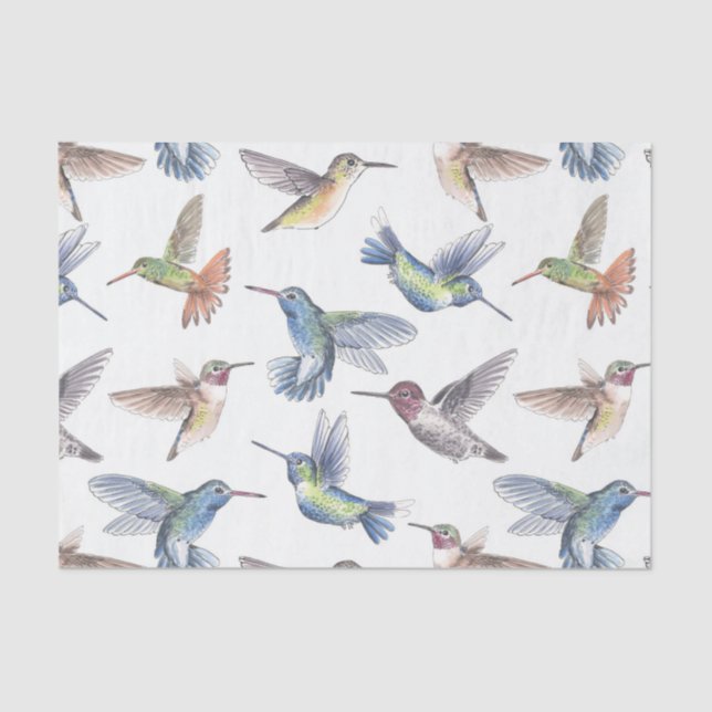 Hummingbirds Tissue Paper (Front)