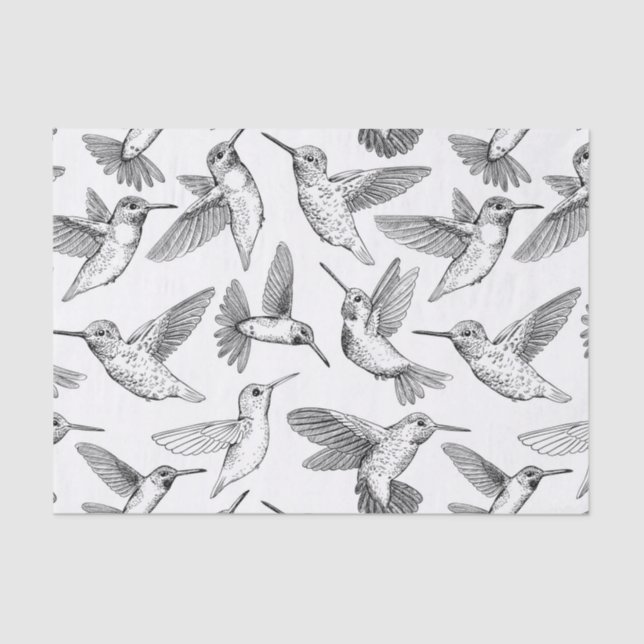 Hummingbirds Tissue Paper (Front)