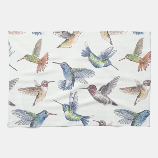 Hummingbirds Towel (Horizontal)