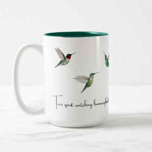 Hummingbirds Two-Tone Coffee Mug