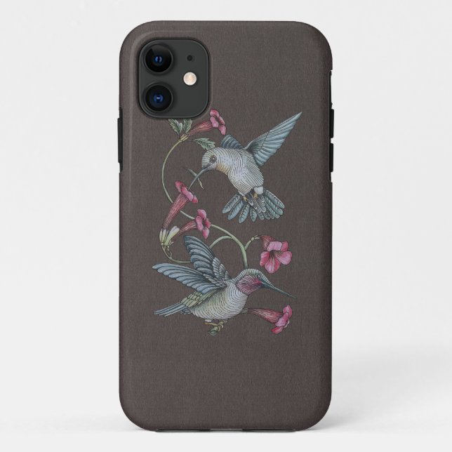 Hummingbirds & Vine Case-Mate iPhone Case (Back)