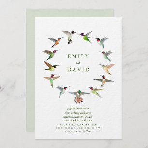 Hummingbirds Wedding Invitation