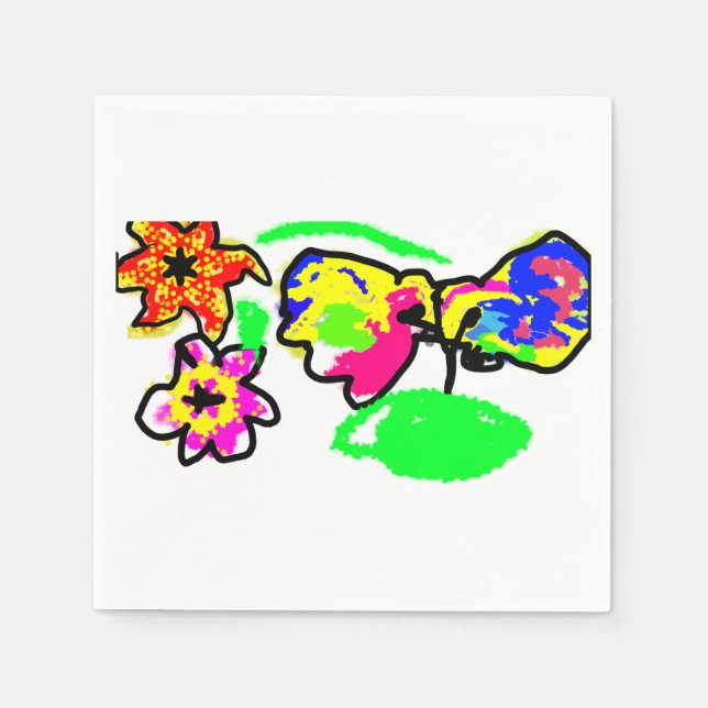 Hummingbirds Wedding  Napkins (Front)