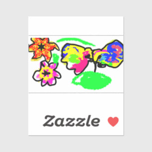 Hummingbirds Wedding Sticker