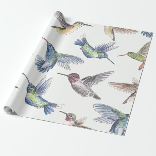 Hummingbirds Wrapping Paper