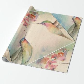 hummingbirds wrapping paper
