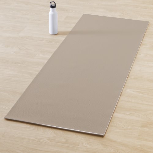 Hummus Beige Light Brown Neutral Solid Color Yoga Mat