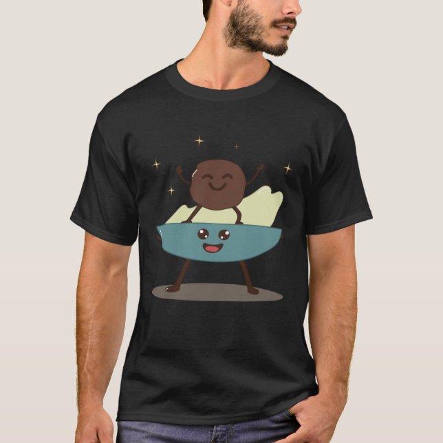 Hummus Bowl Dancing With Falafel Healthy Levant T-Shirt (Front)