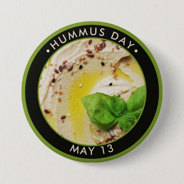 Hummus Day Button (Front)