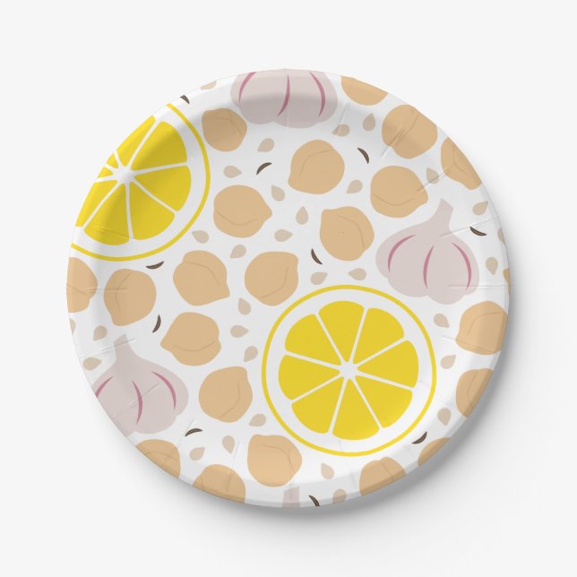 Hummus Paper Plate (Front)