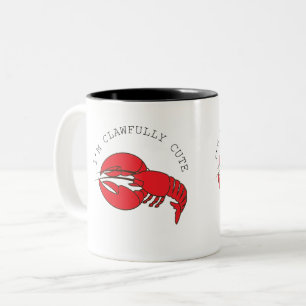 Humor and Quirky Lobster Two-Tone Coffee Mug