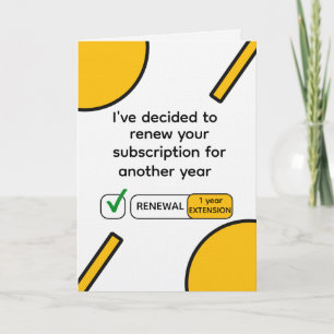Humor Anniversary Card for Boyfriend or Husband