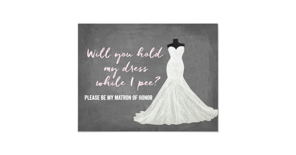 Humor Bride Bridesmaid Invitation Zazzle