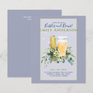 Humor Bubbles n Brews Beer Champers Bridal Shower 