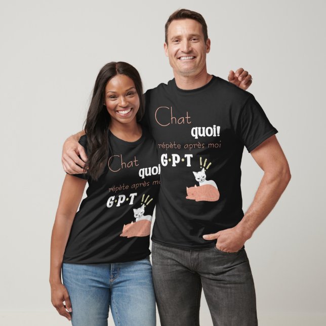 Humor Chat GPT Design humorous cats T-Shirt (Unisex)