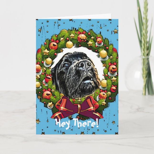 Humor Christmas Card ~Dog (Front)
