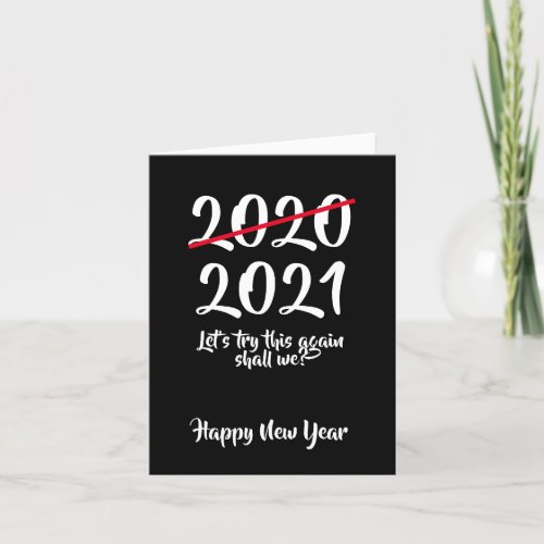 Humor Corona Virus 2020 2021 New Year Holiday Card