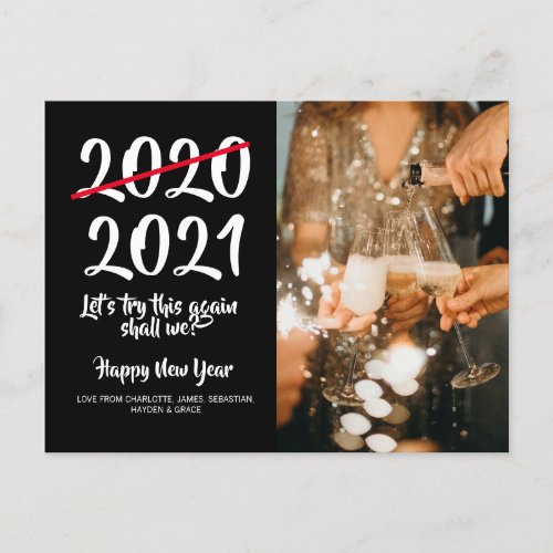Humor Corona Virus 2020 2021 New Year Holiday Postcard