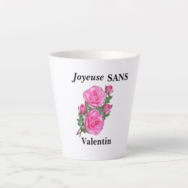 humor cup "Happy without Valentine" (Front)
