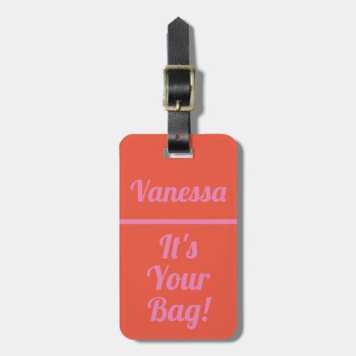 Humor Cute Funny luggage tag for travellers
