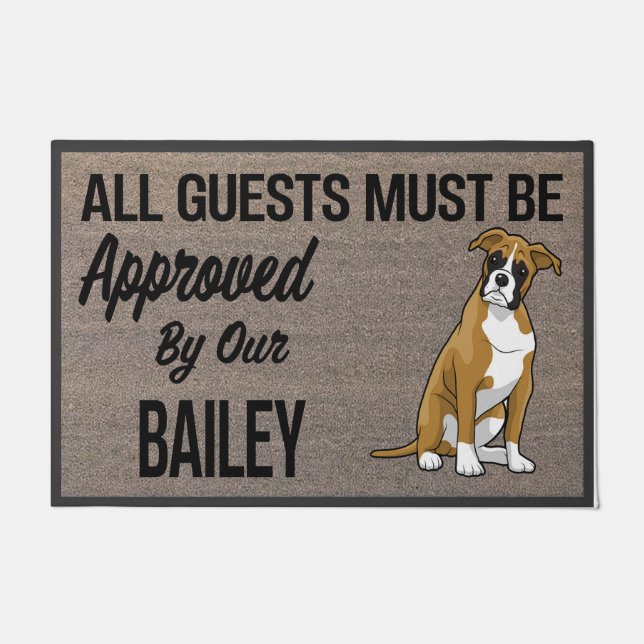 Humor Dog Quotes Mat, Animal Owner Lovely Gift Doormat (Front)