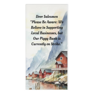 Humor Door Salesmen Not Welcome Sign