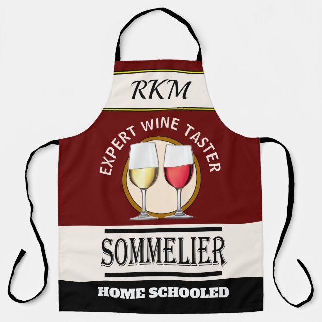 Humor Expert WINE Taster All-Over Print Apron (Front)