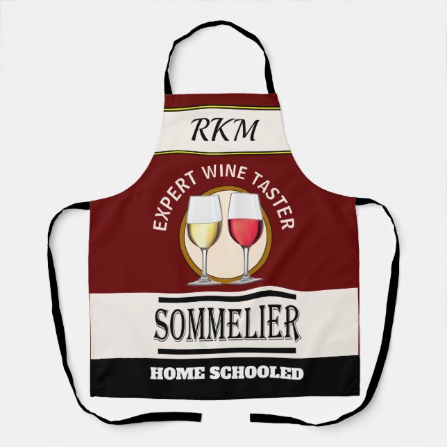 Humor Expert WINE Taster All-Over Print Apron (Front)