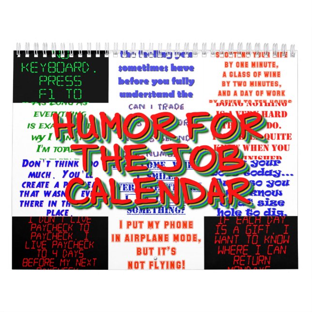 Humor for the Job Calendar (Cover)
