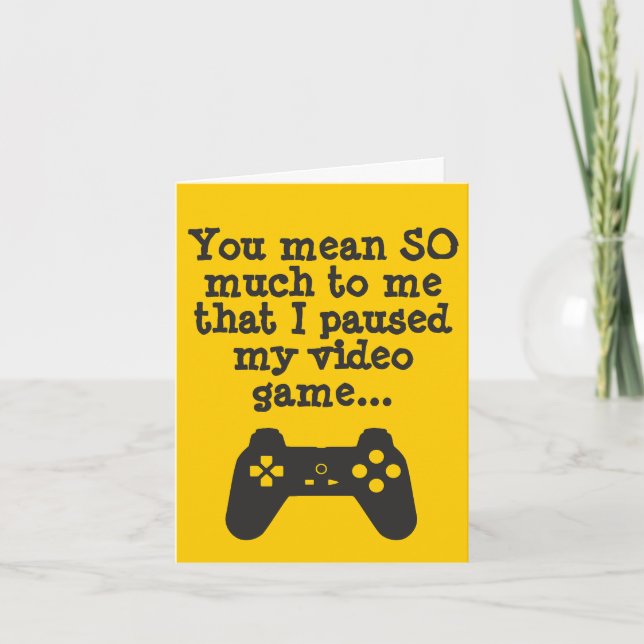 Humor From Hardcore Gamer Folded Greeting Card (Front)