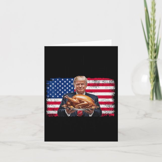 Humor Funny Trump Winner Winner Christmas Dinner M Card (Front)