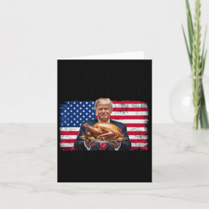 Humor Funny Trump Winner Winner Christmas Dinner R Card